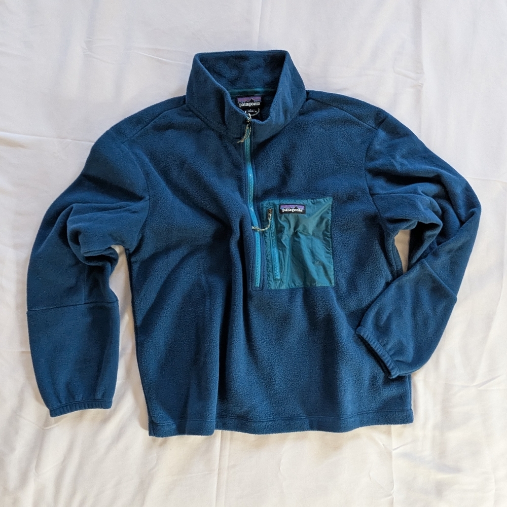 Patagonia Women's Microdini 1/2 Zip Pullover Blue L